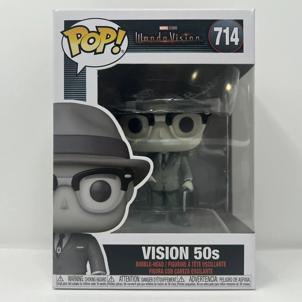 Funko Pop WandaVision #714 Vision 50s Vinyl Bobble Head collectible toy Figure